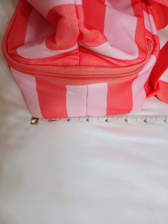 Victoria\'s Secret Pink & Coral Striped Tote Bag main image 12